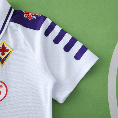 ACF Fiorentina 1998-1999 Season Retro Kids Away Football Jersey Trikot Maillot