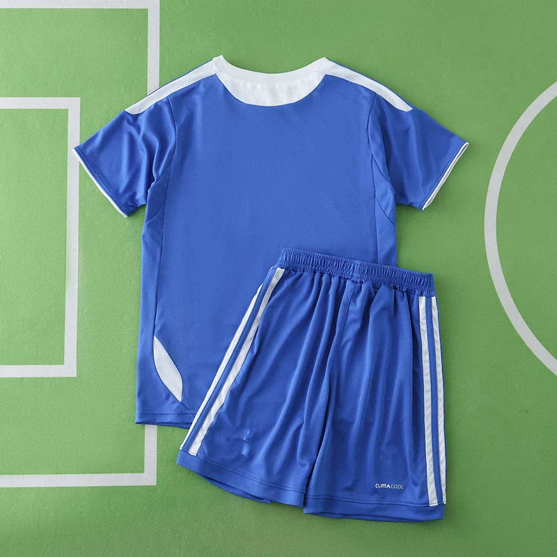 Chelsea 2012 Finale Ligue des Champions Domicile Rétro Kit Enfant Maillot T-shirt de Foot Enfant