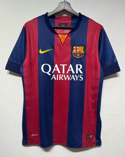 Camiseta de fútbol retro local del Barcelona 2014-15