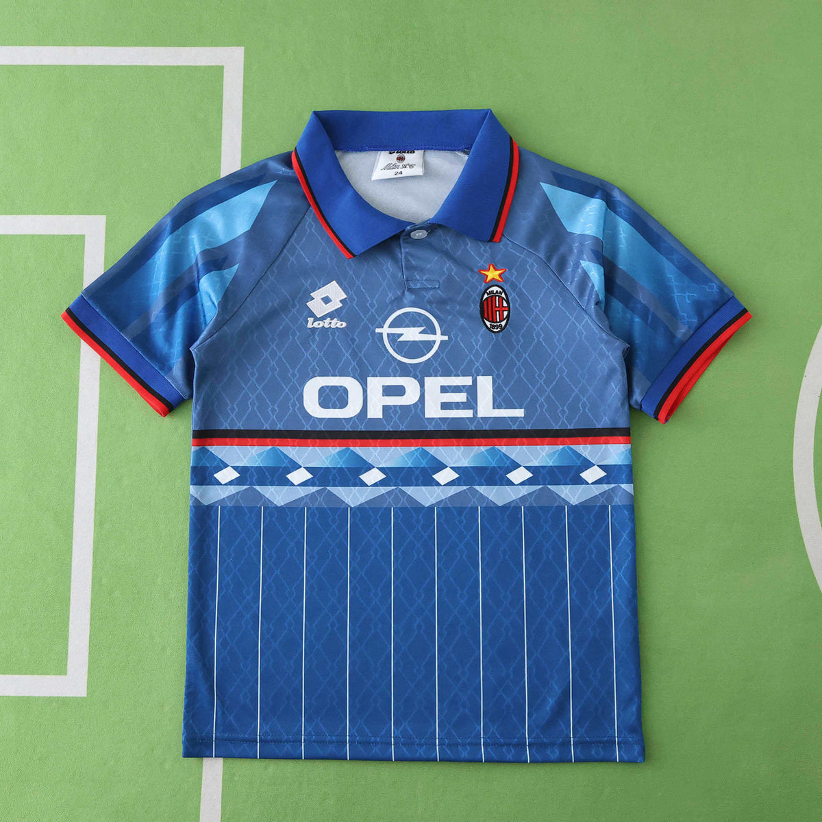 A.C. Milan 1995-1996 Season Retro Away Kids Football Jersey Trikot Maillot