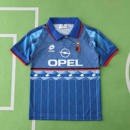 A.C. Milan 1995-1996 Season Retro Away Kids Football Jersey Trikot Maillot