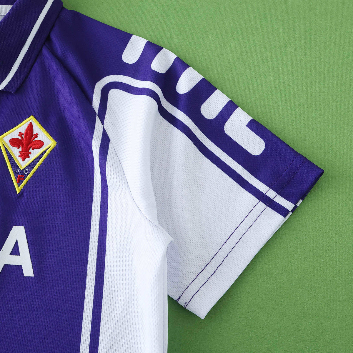 ACF Fiorentina 1999-2000 Season Retro Kids Home Football Jersey Trikot Maillot