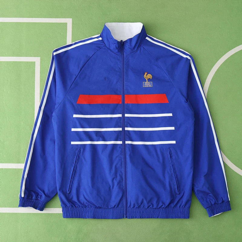 Frankreich Retro Vintage Wende-Windjacke - Wendbare Jacke