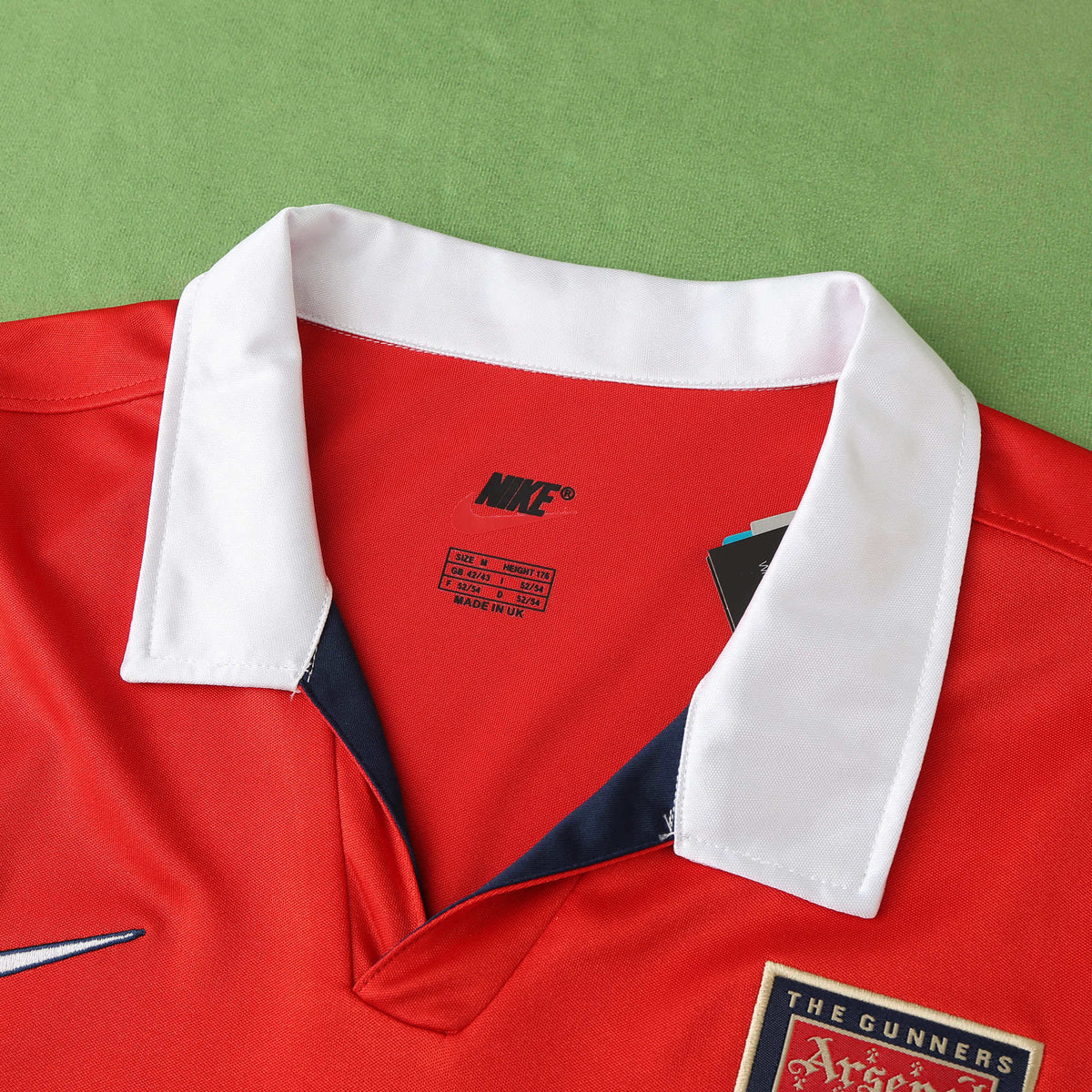 Arsenal 1997-1998 Season Home Retro Red Football Jersey Trikot Maillot