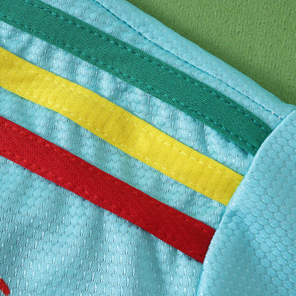 Bob Marley Special Edition Commemorative Cyan Retro Jersey Maillot