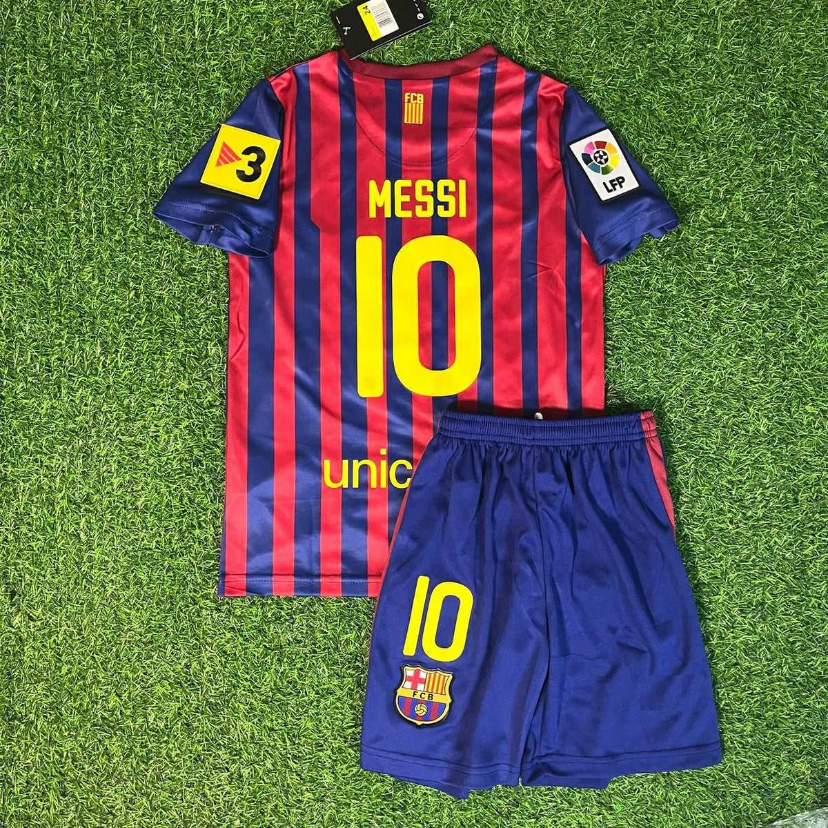 Lionel Messi Barcelone 11/12 Maillot Domicile pour Enfants – Maillot pour Enfants – | KinderTrikot | Maillot Enfant de Football