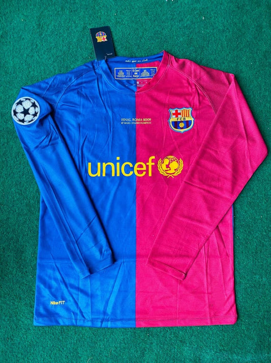 Barcelona 2009 Rome Champions League Final Retro Jersey