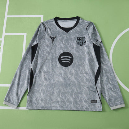 FC Barcelona 2026-2027 Season Goalkeeper Gray Long Sleeve Football Jersey Trikot Maillot