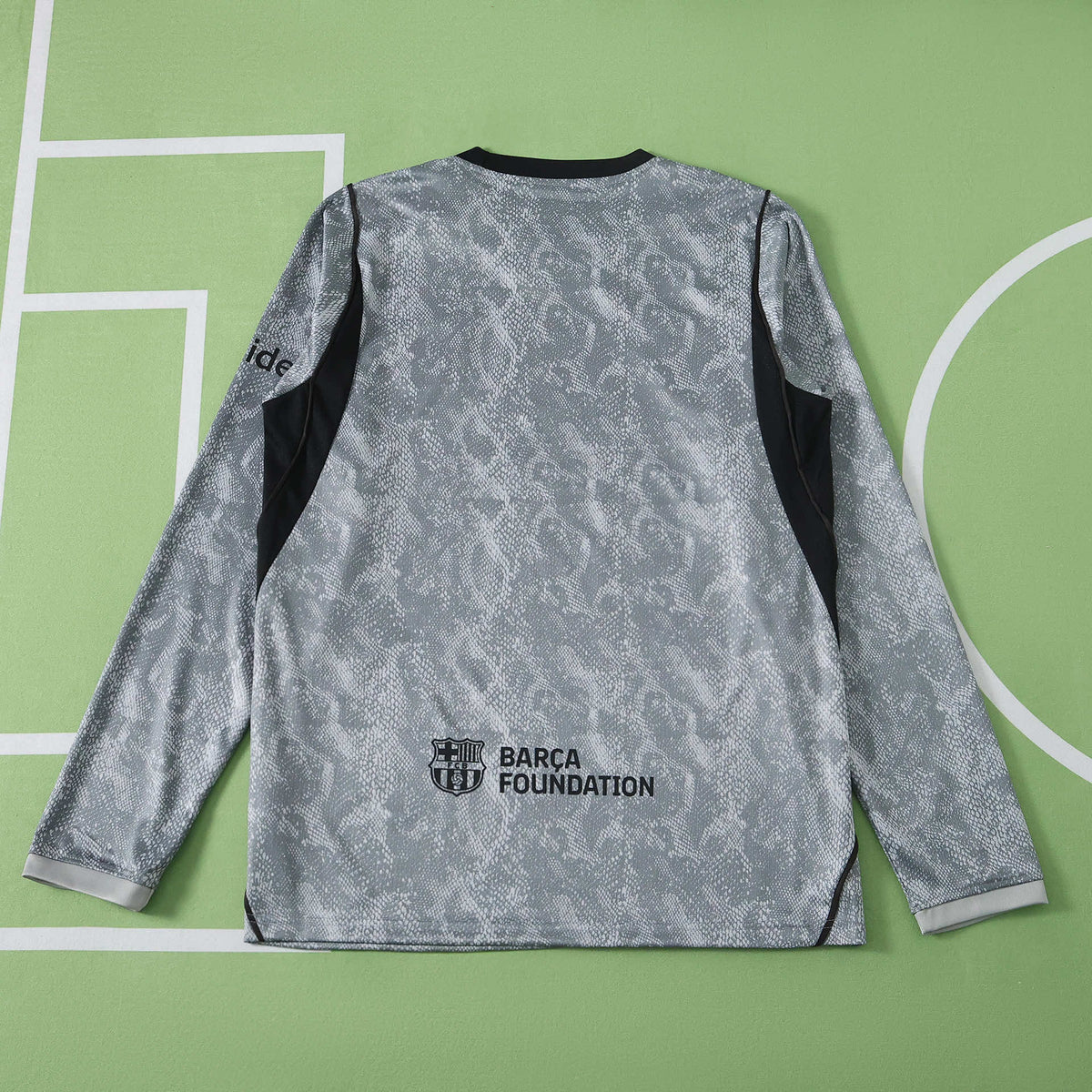 FC Barcelona 2026-2027 Season Goalkeeper Gray Long Sleeve Football Jersey Trikot Maillot