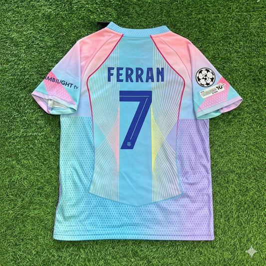 Ferran Torres Barcelona Home Miami Sunset New Season 2026 Jersey Trikot Maillot Soccer Shirt