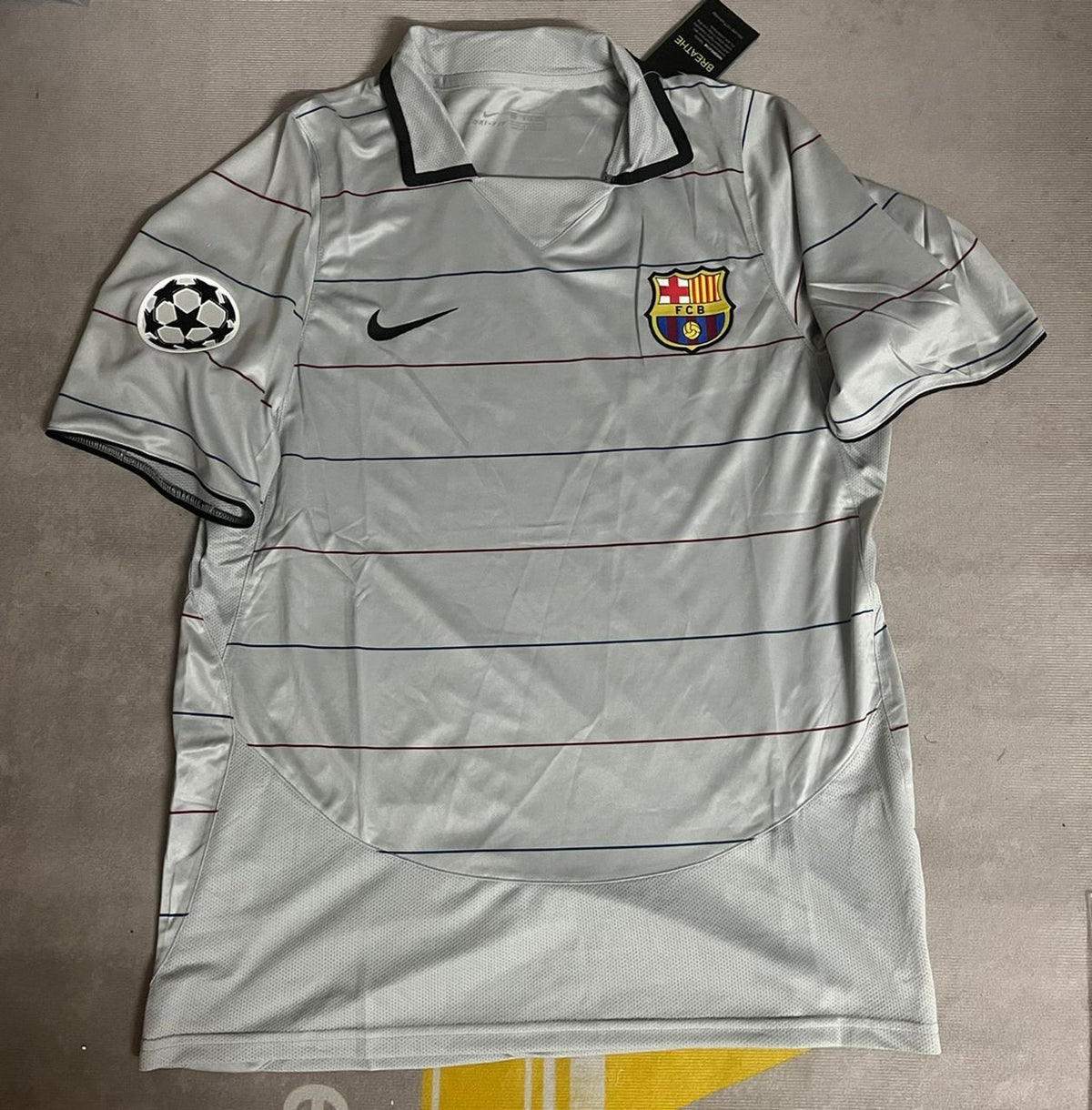 Ronaldinho Gaucho 10 - Barcelona 2003/2004 Blue Garnet Retro Jersey Trikot