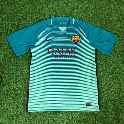 Ivan Rakitic – Barcelona 2016/17 Auswärts Retro Trikot Maillot Fußball Shirt