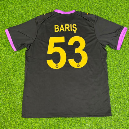 Barış Alper Yılmaz Galatasaray 2026/2027 Neue Saison Auswärtstrikot Schwarz Fußballtrikot