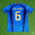 Andrea Barzagli 6 - Maillot Rétro Finale Coupe du Monde 2006 Italie