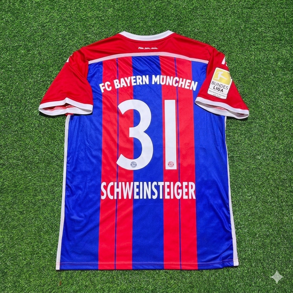 Bayern Munich 2014/15 Home Patch Retro Jersey – Bastian Schweinsteiger 31