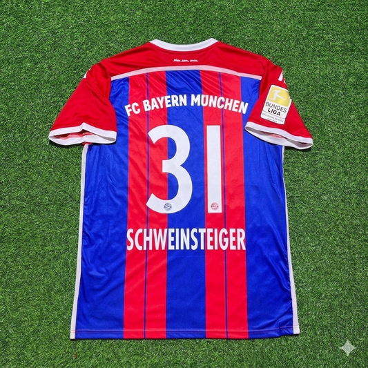 Bayern Munich 2014/15 Home Patch Retro Jersey – Bastian Schweinsteiger 31