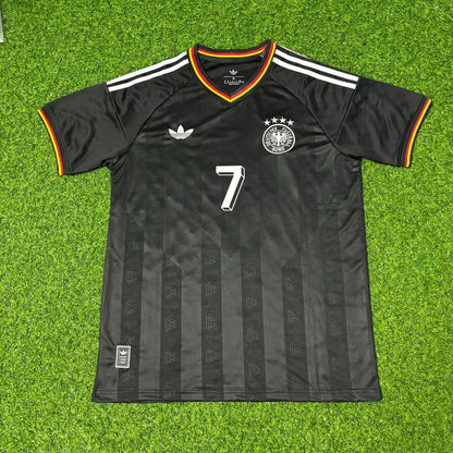 Bastian Schweinsteiger Germany Black Retro Vintage Football Jersey
