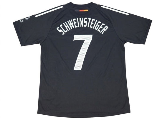 Bastian Schweinsteiger Deutschland 2002 WM Japan Korea Schwarzes Retro-Trikot