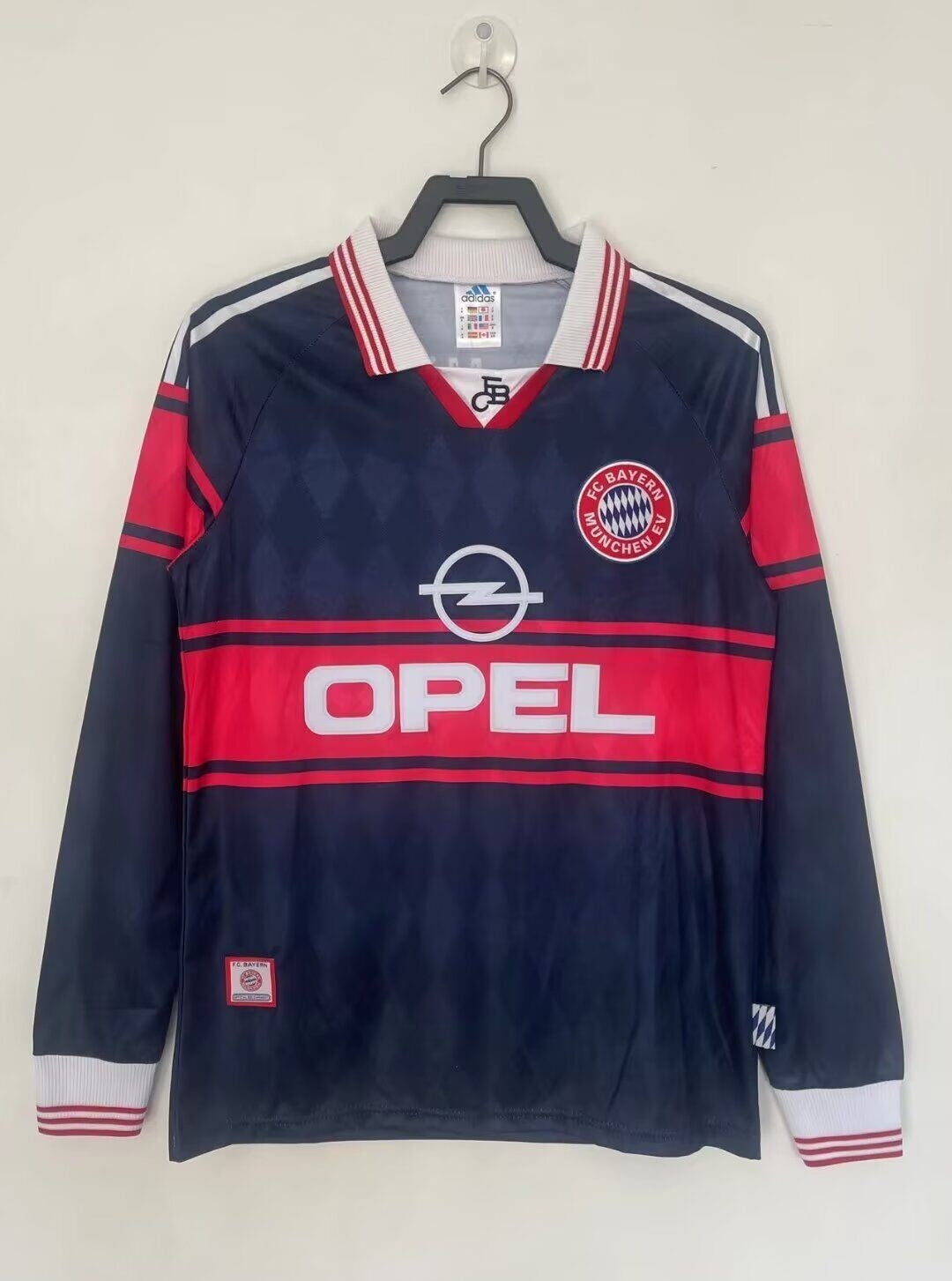 FC Bayern München 1997/98 Langarm-Heimtrikot Retro – Dietmar Hamann
