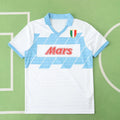 91/93 Season S.S.C Napoli Away White Retro Jersey Trikot Soccer Shirt