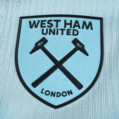 West Ham United 2026-2027 Season Third Cyan Football Jersey Trikot Maillot