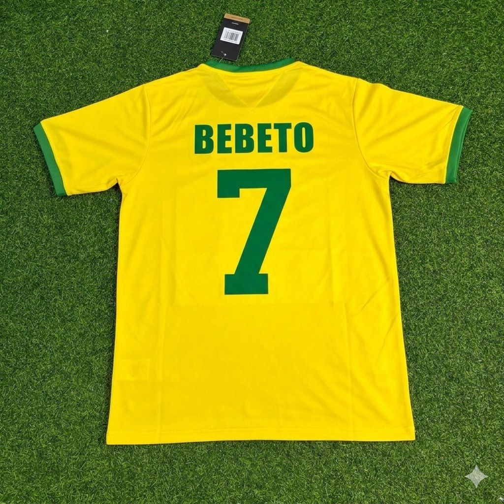 Bebeto Brasilien Retro Heimtrikot