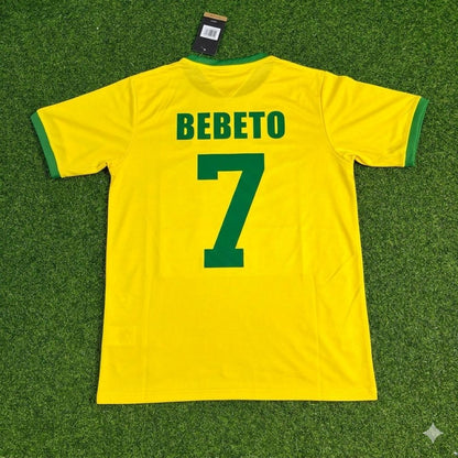 Bebeto Brasilien Retro Heimtrikot