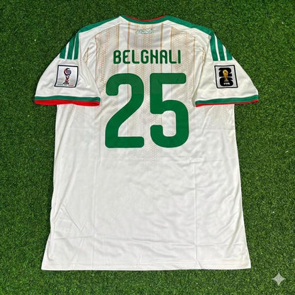 Rafik Belghali Maillot de football blanc Algérie Coupe du Monde 2026