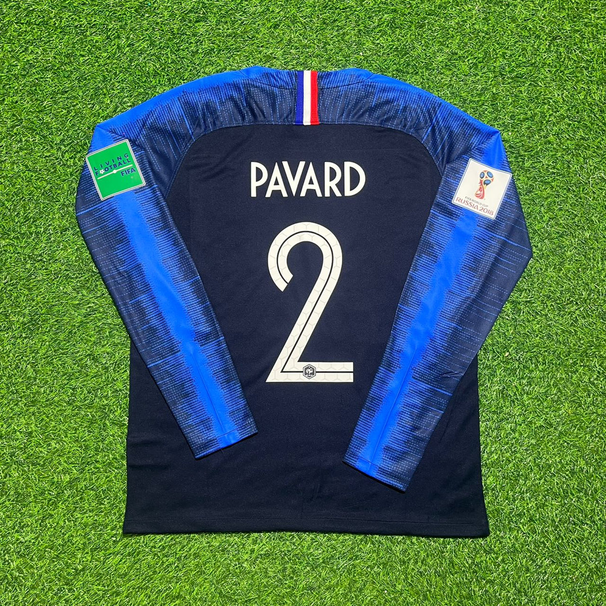 Benjamin Pavard France 2018 World Cup Final Long Sleeve Retro Football Jersey Kit