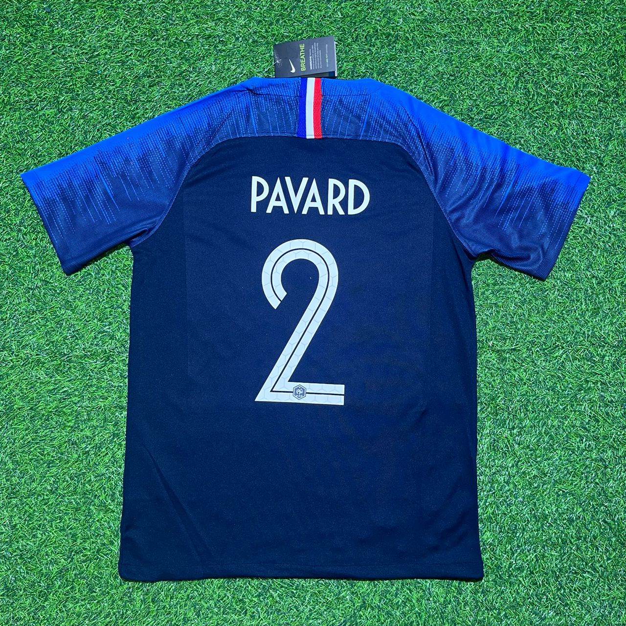 Benjamin Pavard France 2018 World Cup Final Retro Football Jersey