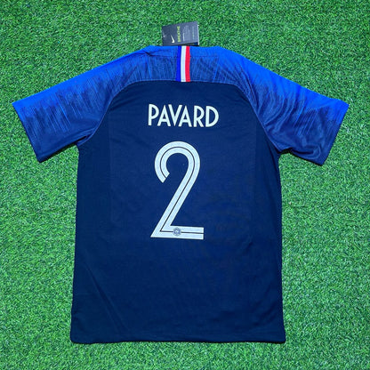 Benjamin Pavard France 2018 World Cup Final Retro Football Jersey