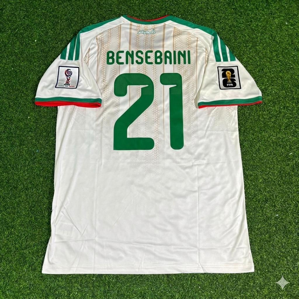 Ramy Bensebaini Algerien WM 2026 Weißes Fußballtrikot