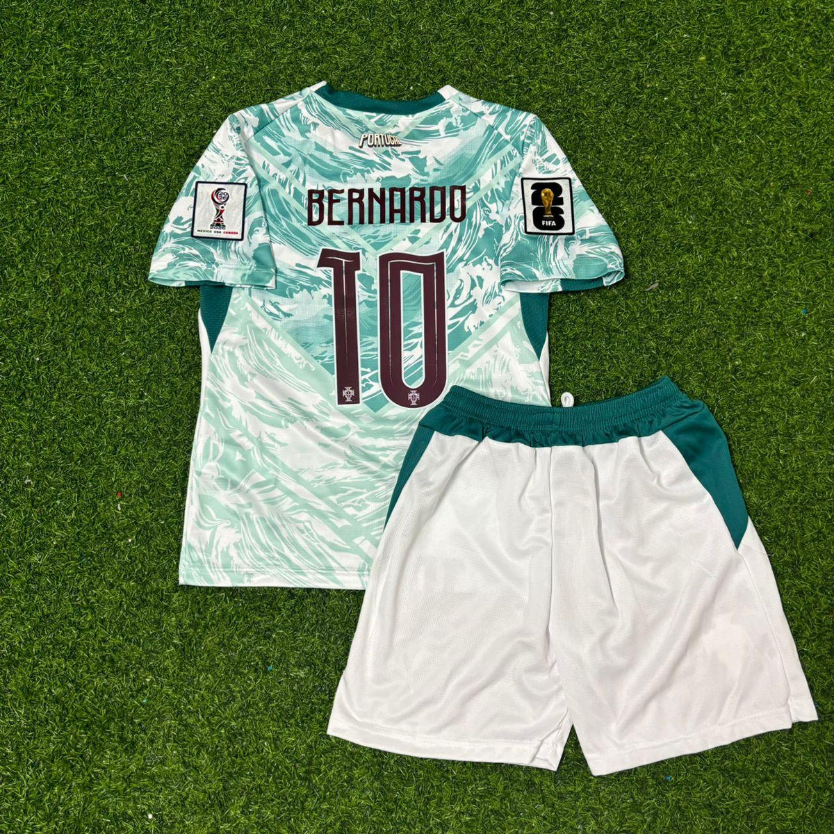 Bernardo Silva Portugal Fußballtrikot für Kinder WM 2026 Auswärts