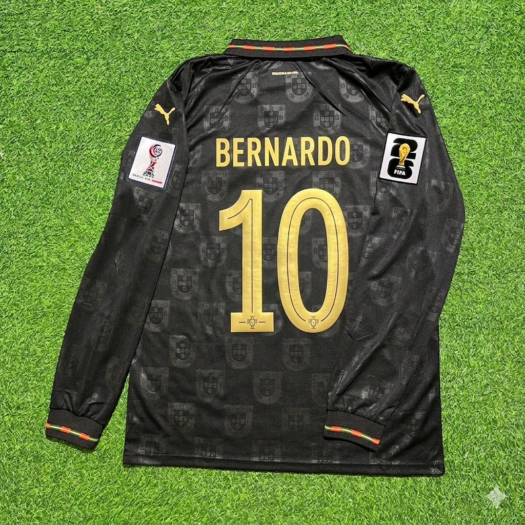 Bernardo Silva Portugal 2026 World Cup Home Long Sleeve Jersey Trikot Maillot