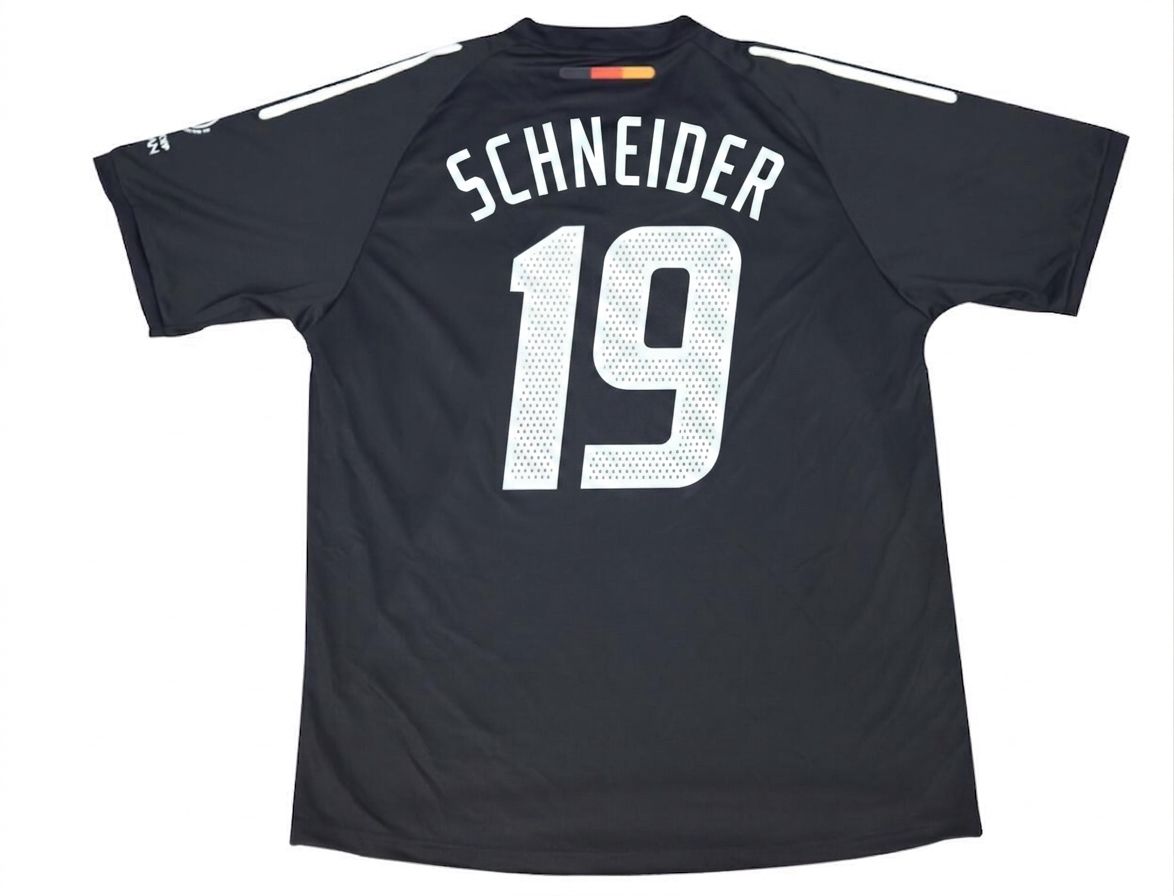 Bernd Schneider Germany Deutschland 2002 World Cup Japan Korea Black Retro Jersey Trikot