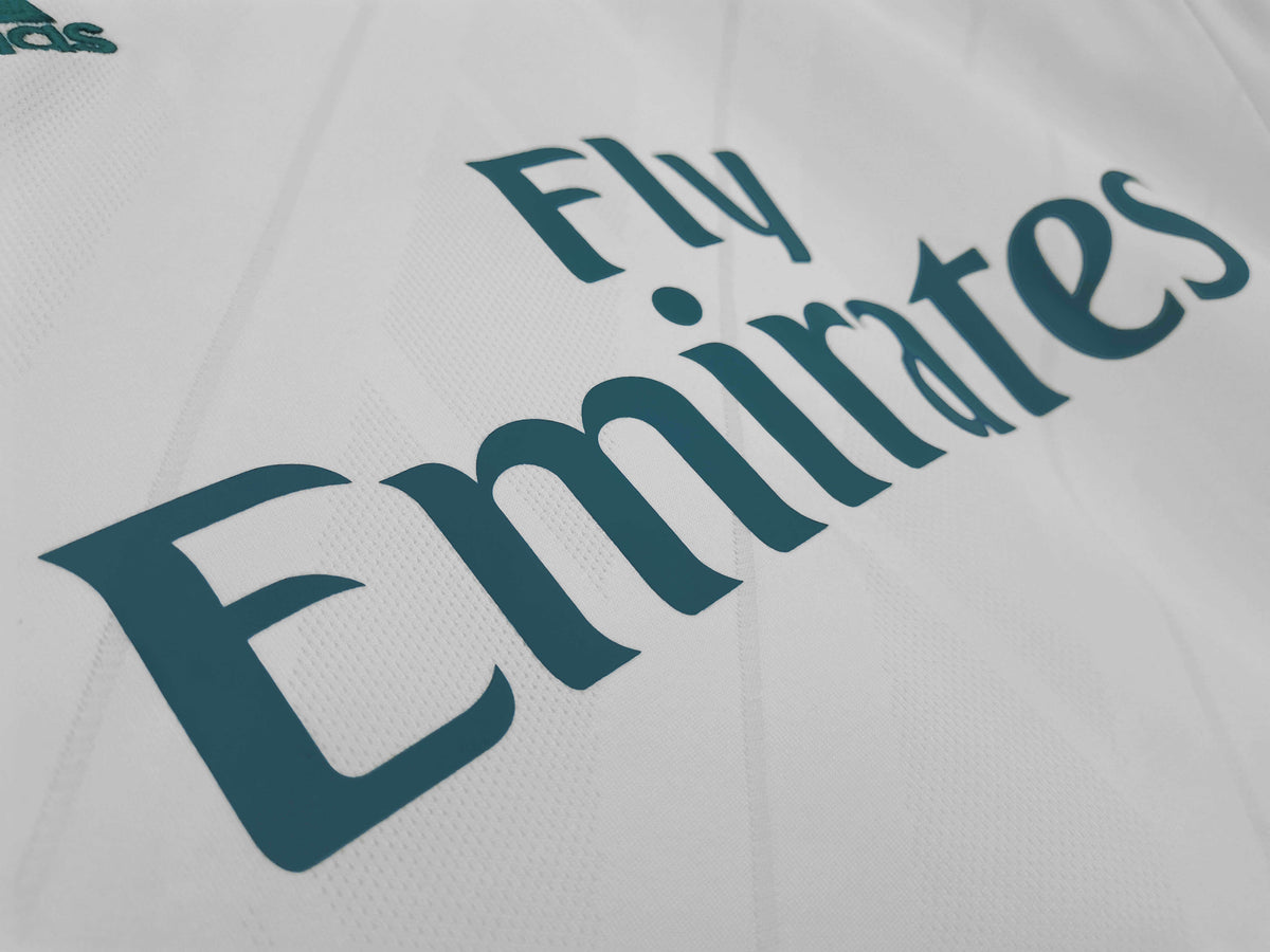 Real Madrid C.F. 2017-2018 Season Home Long Sleeve Retro Football Jersey Trikot Maillot