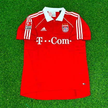Bayern Munich 2005/06 Bundesliga Red Home Retro Football Jersey – Bixente Lizarazu