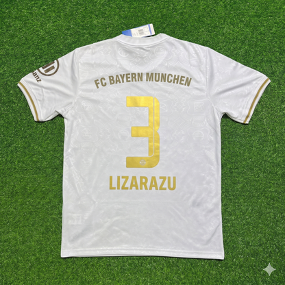 Maillot blanc édition spéciale 125e anniversaire du Bayern Munich – Bixente Lizarazu 3