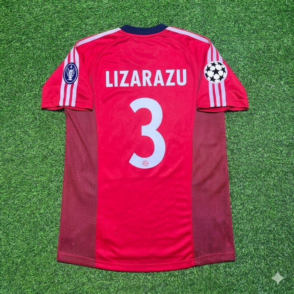 Bayern Munich 2002/03 Home Red Retro Jersey – Bixente Lizarazu