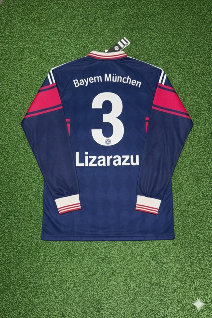 Bayern Munich 1997/98 Long Sleeve Home Retro Jersey – Bixente Lizarazu