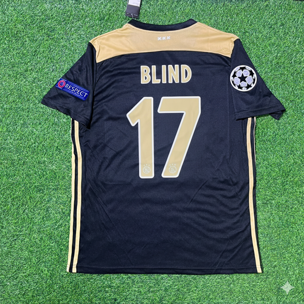 Ajax 2018/19 Champions League Black Retro Football Jersey – Daley Blind