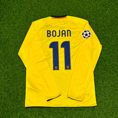 Bojan Krkić FC Barcelona Saison 08/09 Gelbes Auswärtstrikot Retro Fußballtrikot