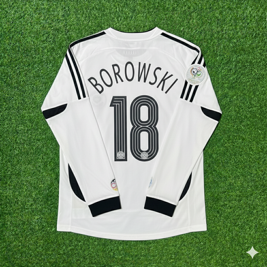 Tim Borowski Deutschland WM 2006 Langarm Weißes Fußballtrikot