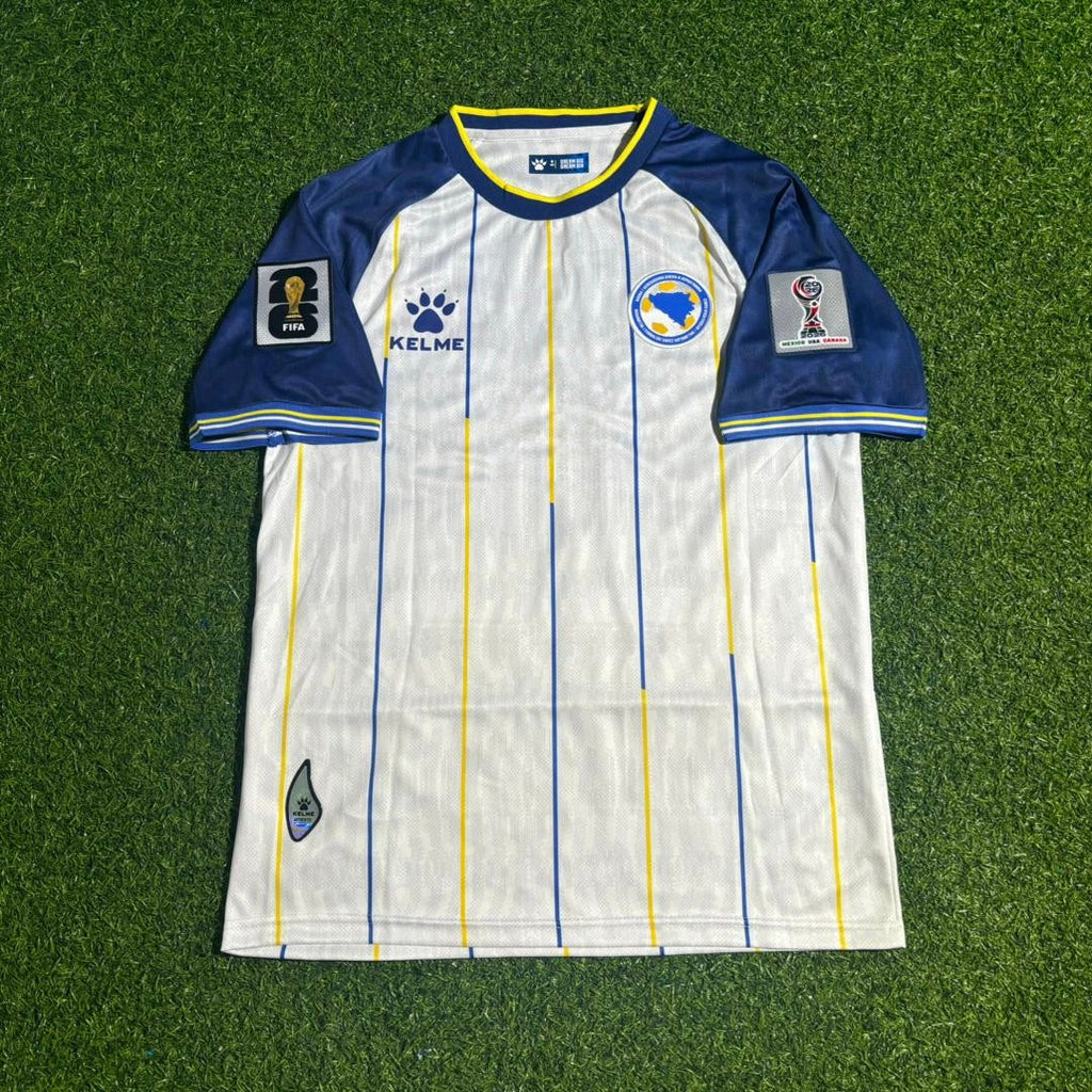 Bosnien und Herzegowina WM 2026 Weißes Fußballtrikot