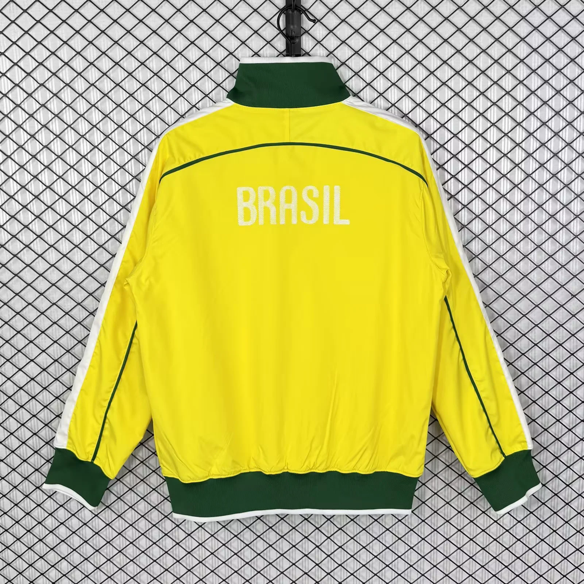 Brazil 2010/2011 Yellow Retro Windbreaker Jacket