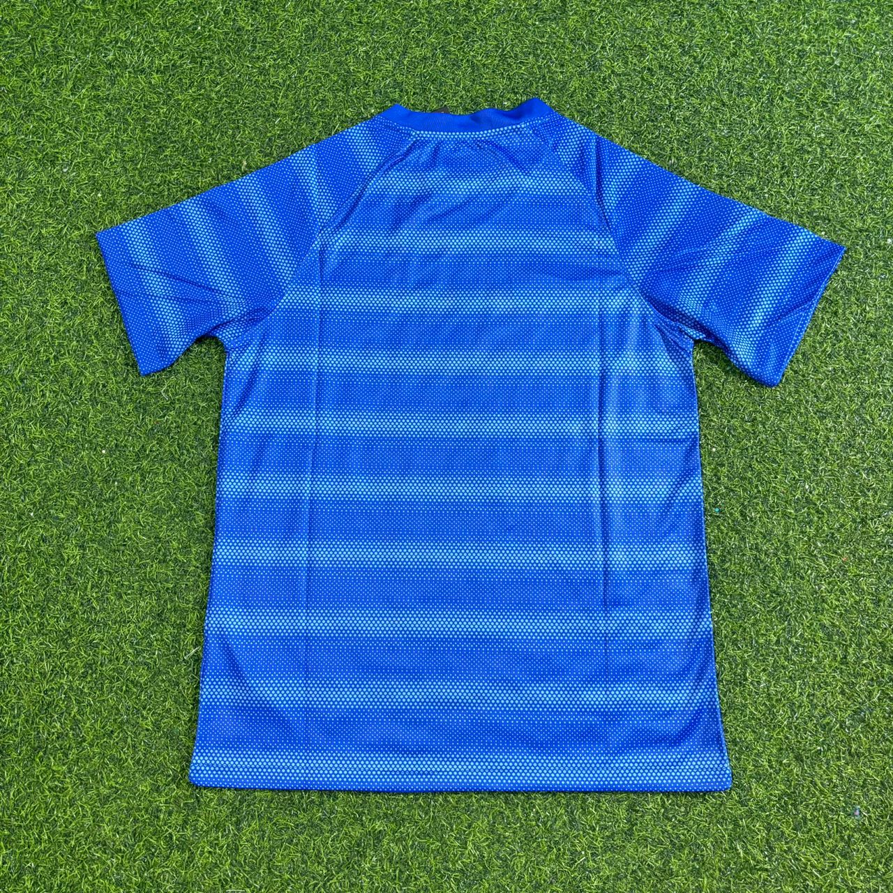 Brazil 2014 Blue Retro Football Jersey