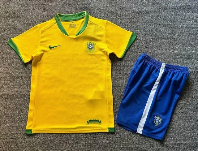 Ronaldinho Gaucho – Brésil 2006 Maillot Rétro Enfant – | KinderTrikot | Maillot Enfant de Foot