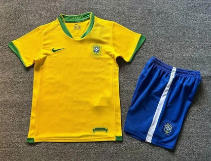 Ronaldinho Gaucho – Brasilien 2006 Retro Kinder Trikot – | KinderTrikot | Maillot Enfant Soccer Shirt