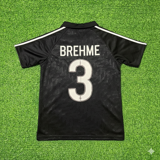 Andreas Brehme Deutschland 1990 WM Schwarz Retro Fußballtrikot