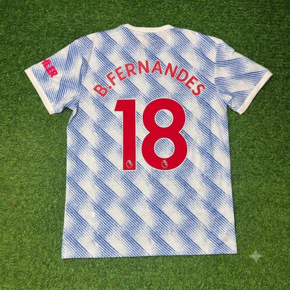 Manchester United 2021/22 Final Away Retro Football Jersey – Bruno Fernandes